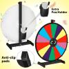 BBBuy Spinning Prize Wheel Spinner Stand with 14 Slots Color Face,Editable Dry Erase Maker & Eraser for Fortune Spin Game Carnival Tradeshow (24 Tabletop) view 3