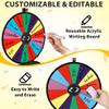 BBBuy Spinning Prize Wheel Spinner Stand with 14 Slots Color Face,Editable Dry Erase Maker & Eraser for Fortune Spin Game Carnival Tradeshow (24 Tabletop) view 4
