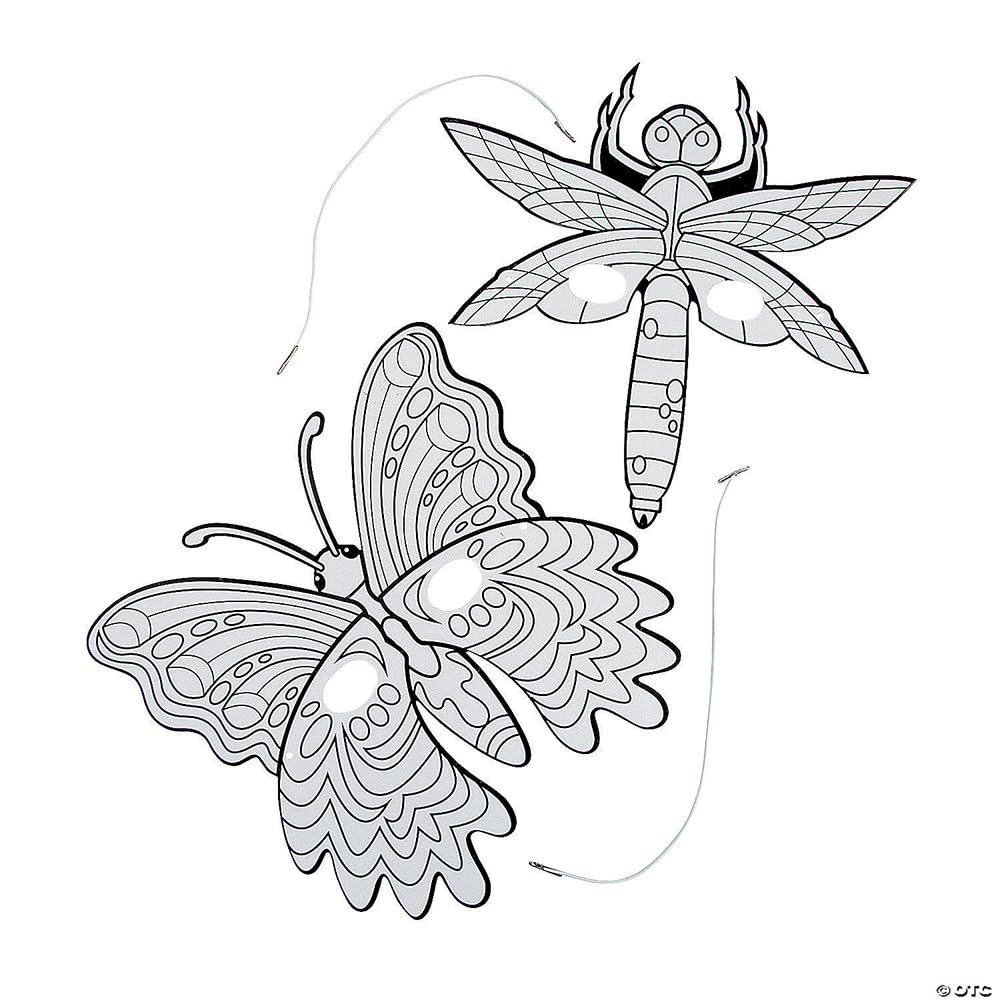 Color Your Own Bug & Butterfly Masks - Crafts for Kids and Fun Home Activities