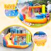 Doctor Dolphin Inflatable Water Slide Bounce House, Inflatable Bounce House for Big Kids, Water Slide for Kids Backyard, Inflatable Water Park Bouncy House with Blower for Outdoor Party view 3