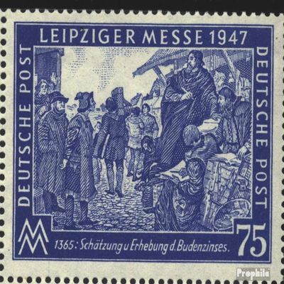 Allied cast.-Community.Issue. 966VIII, Point in Barrel Edge (Field 16) fine Used/Cancelled 1947 Leipzig Fair (Stamps for Collectors)
