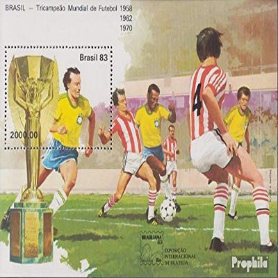 Brazil block59 (Complete.Issue.) unmounted Mint/Never hinged ** MNH 1983 Stamp Exhibition (Stamps for Collectors) Soccer