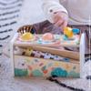 Janod Pure Tap Pastel Wooden Xylophone Pounding Bench with Cherry Wood Balls & Bee Shaped Hammer for Ages 12+ Months (J05155) view 2
