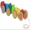 Eichhorn 100003447 Nachziehtier-100003446 Pull-Along Caterpillar with Movement, 32 cm Long, Beech Wood, Colourful view 4