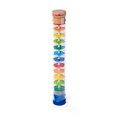 Eichhorn Wooden Rainmaker - Sound and Sensory Toy for Toddlers with Rattle Effect, 32x5 cm, Encourages Auditory and Motor Development, Beech Wood and Plastic, Age 1+