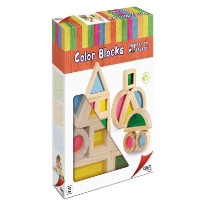 Cayro - Color Blocks Inspired by Montessori - Multicolor - Shapes and Colors - Structures for Child Development