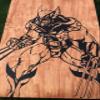 Wolverine Cornhole Board view 2