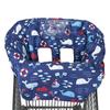 2-in-1 Shopping Cart and High Chair Cover for Baby~Padded~Fold'n Roll Style~Portable with Free Carry Bag (Blue Whale) view 1