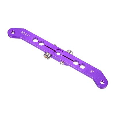 uxcell Aluminum Servo Arms Double Arm 25T M3 Thread Purple, for 3 Inch Futaba