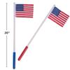 Fun Express American Flag Light Up Fourth of July Toys, Set of 12-4th of July Glow Sticks Supplies - Batteries Included view 3