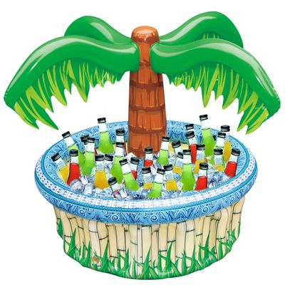 JOYIN 28 Inflatable Palm Tree Cooler, Luau Hawaiian Tropical Beach Themed Party Decorations, Blow Up Palm Trees Cooler Outdoor Party Supplies, Kids Adults Birthday Party Dcor
