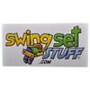 Swing Set Stuff Inc. Trapeze Bar with Rings and Uncoated Chain, Pink view 2