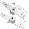 uxcell Aluminum Steering Arm, 3mm for RC Car Double Arm Horn Parts Rod view 2