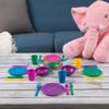 28 PCS Kids Pretend Play Dishes Kitchen Playset - Wash and Dry Dish Rack Toy with Drainer, Kitchen Tableware Sets for Toddlers view 4