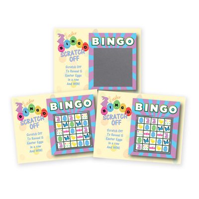 My Scratch Offs 26 Pack Bingo Easter Games Scratch Off Cards Fun and Easy for Easter Party Favors
