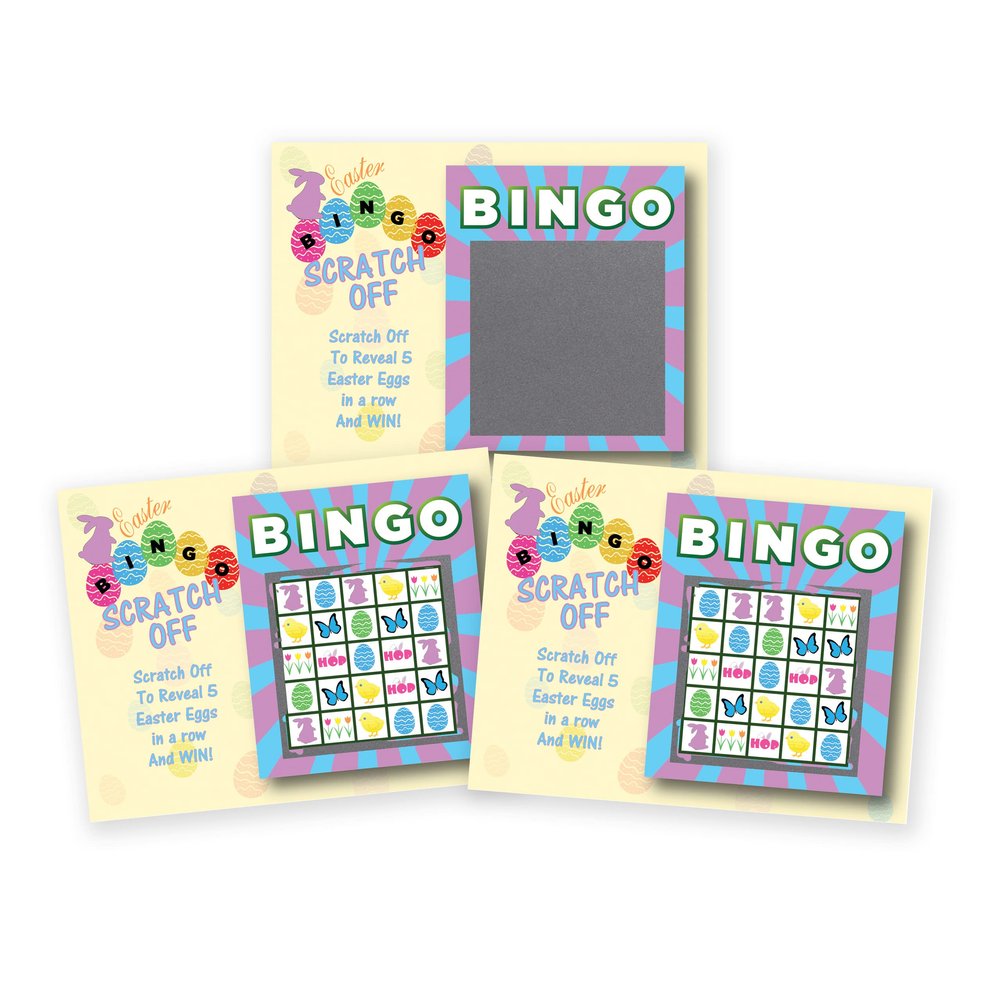 My Scratch Offs 26 Pack Bingo Easter Games Scratch Off Cards Fun and Easy for Easter Party Favors