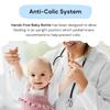 Hands-Free Baby Bottle - Anti-Colic Nursing System 9 oz Baby Bottle with Fast Flow Nipple/Teat 3m+ with Tube Straw Feeding System for Toddler (2 Bottles - Blue) view 4