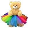 Adorable Rainbow Tutu Teddy Bear Clothes Outfit Fits Most 14" - 18" Build-A-Bear & Make Your Own Stuffed Animals view 2