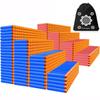 POKONBOY Compatible with Nerf Darts Bullets - 1200 PCS Refill Bullet Darts Compatible with Nerf Guns N-Strike Elite Series Gun Toys for Boys Party Favors with Storage Bags(Red and Blue) view 1