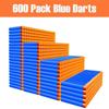 POKONBOY Compatible with Nerf Darts Bullets - 1200 PCS Refill Bullet Darts Compatible with Nerf Guns N-Strike Elite Series Gun Toys for Boys Party Favors with Storage Bags(Red and Blue) view 2