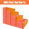 POKONBOY Compatible with Nerf Darts Bullets - 1200 PCS Refill Bullet Darts Compatible with Nerf Guns N-Strike Elite Series Gun Toys for Boys Party Favors with Storage Bags(Red and Blue) view 3