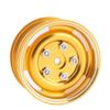 LAFEINA 4PCS RC 1.9" Aluminum Alloy Wheels Rims for 1/10 SCX10 Tamiya CC01 D90 RC On-Road Touring Car Crawler Car (Gold) view 1