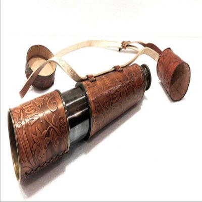 32" Antique Brown Solid Brass Victorian Style Telescope Nautical Vintage Spyglass Scope