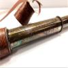 32" Antique Brown Solid Brass Victorian Style Telescope Nautical Vintage Spyglass Scope view 4