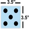 Barn Star Yardzee Dice Stencil Kit, Outdoor Dice Yard Game - Reusable - Giant Wood Dice view 2