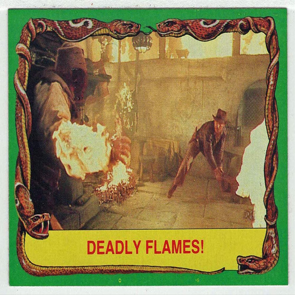 Deadly Flames - Raiders of the Lost Ark (Trading Card) # 29 - Topps 1981 NM/MT