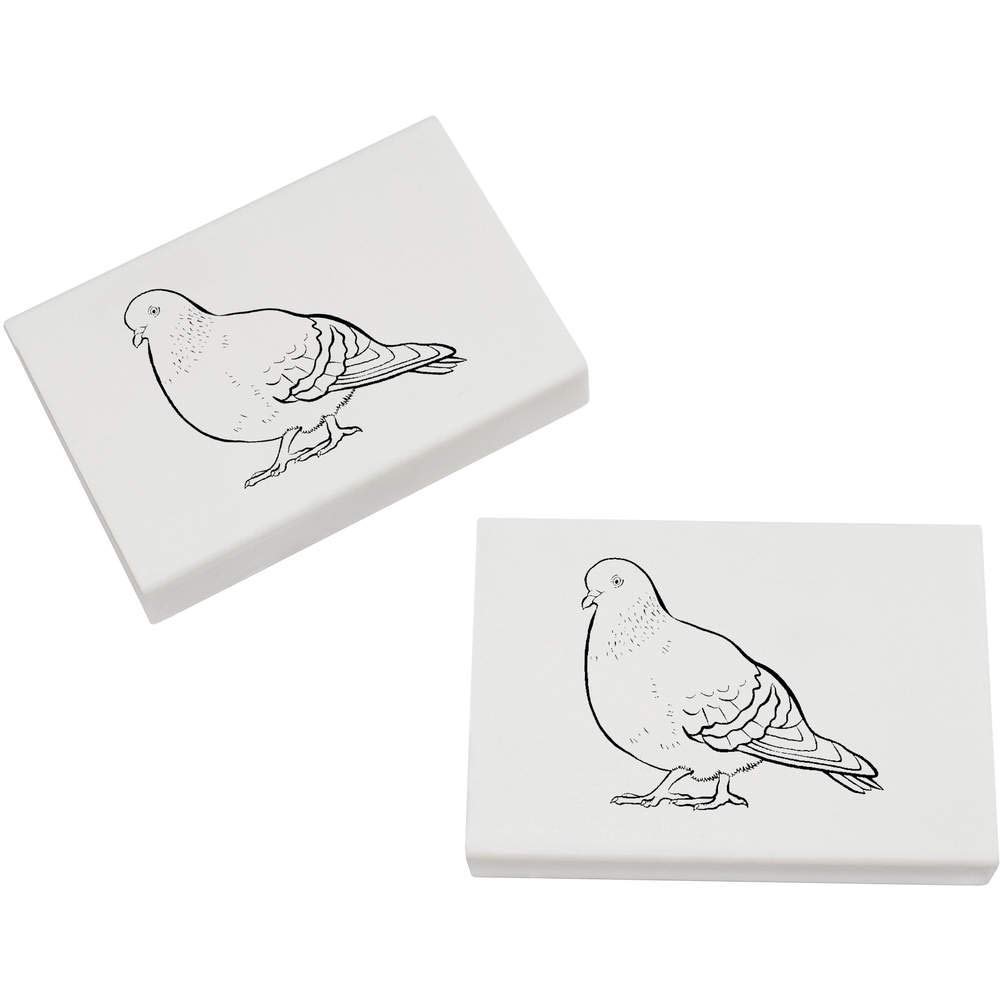 Azeeda 2 x 45mm 'Pigeon' Erasers/Rubbers (ER00020837)