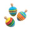 Fiesta Spin Top Toys - Set of 12 Wooden Tops - Cinco de Mayo Party Favors and Value Toys view 1