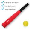Aoneky Min Foam Baseball Bat and Ball for Toddler - Indoor Soft Super Safe T Ball Bat Toys Set for Kids Age 2 Years Old, Best Gift for Children, 16.5 inch (Red Bat and Yellow Ball) view 2