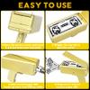 Alagoo Super Money Guns Paper Playing Spary Money Gun Make it Rain Toy Gun, Handheld Cash Gun Fake Bill Dispenser Money Shooter Toy(Metallic Gold) view 3