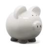 Child to Cherish Ombre Ceramic Piggy Bank, Gray view 1