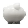 Child to Cherish Ombre Ceramic Piggy Bank, Gray view 3