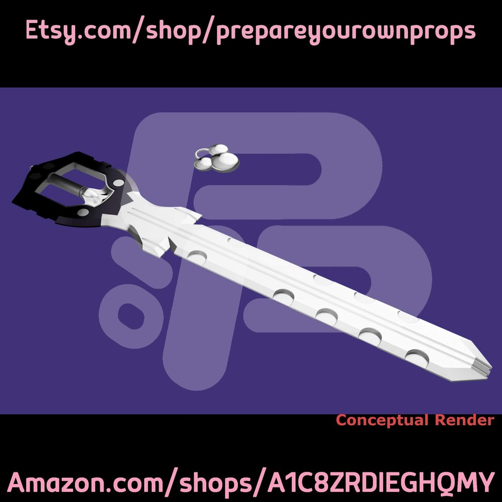 3D Printed Riku Keyblade Kit
