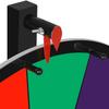Smartxchoices 24" Prize Spinning Wheel with Stand Dry Erase Marker & Eraser Height Adjustable 14 Slots Color Fortune Awarding Games for Carnival Casino Trade Show view 4