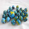Big Game Toys~25 Glass Marbles Blue Viper Blue/Red/White Swirl Classic Style Game Pack (24 Player, 1 Shooter) Decor/Vase Filler/Aquarium view 1
