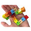 Fidget Sensory Set of 6 Twisting Folding Popping Brain Teaser Toys Including : Original Tangle Jr, Wooden Fidget Blocks, Wacky Tracks view 3