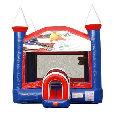 TentandTable Inflatable Bounce House for Kids 5-12 Large, Commercial Grade Bouncy Castle for Adults, Jump House, Includes Electric Air Blower, 14' L x 13' W x 15' H, Patriotic Red White and Blue