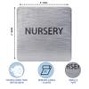 ADA CENTRAL SIGNS - 6" X6" Baby Nursery Sign - ADA Compliant Tactile Graphics Grade 2 Braille Text Acrylic Wall Sign| Mothers Room Child Care Baby Changing Area Signs for Hospital, Clinic, & Apartment view 3