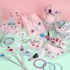 Princess Pretend Jewelry Toy 48 Pcs Jewelry Dress Up Play Set for Girls Included Tiaras Necklaces Wands Rings Earrings and Bracelets, Kids Play Jewelry Set for Girls view 3