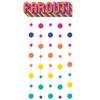 amscan Good Vibes Multicolor Door Curtain - 77" x39 (1 Pack) - Durable Cardboard & Paper Material - Vibrant & Eye-catching Decor - Perfect for Parties, Themed Events & Room Decor view 1