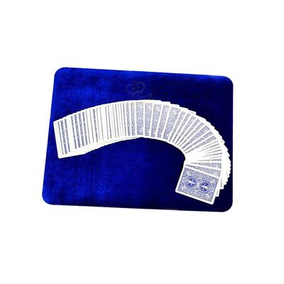 Enjoyer Performance Close-Up Pad Magic Poker Card Mat Magician Mat Pad Coin Magic Gimmicks Accessories (Blue, 16" 11-3/4")