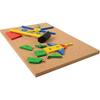 Constructive Playthings Hammer and Nail Pattern Puzzle with Cork Board, Multicolor view 2
