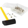 Constructive Playthings Hammer and Nail Pattern Puzzle with Cork Board, Multicolor view 3