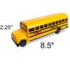 ArtCreativity Yellow School Bus Toy for Kids - 8.5 Inch Pull Back Car with Cool Opening Doors and Rubber Tires - Durable Diecast School Bus - Best Birthday Gift for Boys and Girls view 4