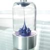 Spike Blue Colored Ferrofluid in a Bottle Magnetic Liquid Sculpture Educational Display Executive Desk Display view 1