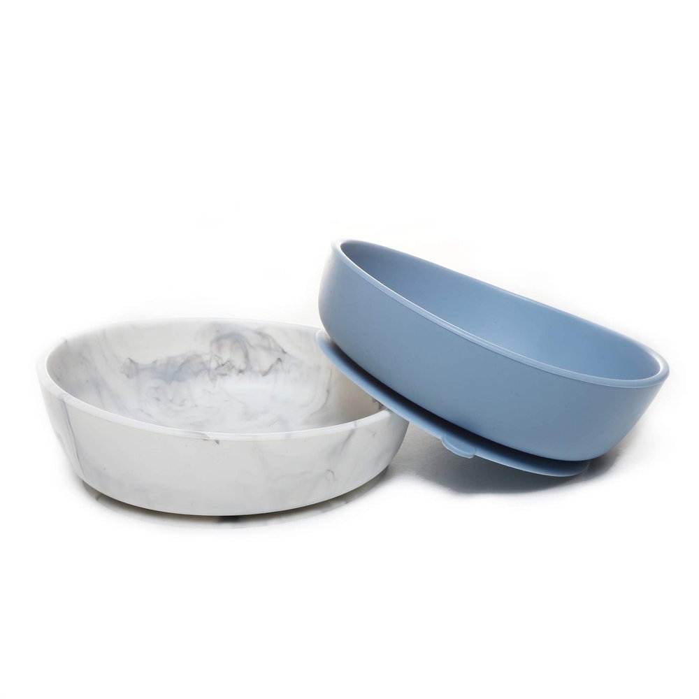 Goobie Baby Silicone Baby Bowl with Suction Base for Feeding Babies 6+ Months and Toddlers, Mess-Free Eating, Unbreakable, Non-Toxic, Stylish, Dishwasher & Microwave Safe, Shower Gift
